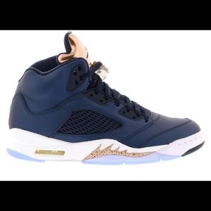 Jordan 5 bronze tongue